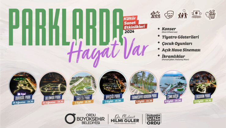 ORDU’DA YAZ AKŞAMLARI ŞENLENİYOR