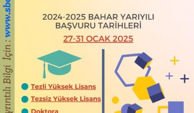 YÜKSEK LİSANS VE DOKTORA BAŞVURULARI BAŞLIYOR